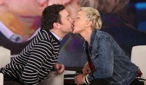 Public Buzz : Jimmy Fallon et Ellen DeGeneres s'embrassent sur la bouche !