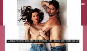 Camille Lacourt et sa compagne posent à moitié nue pendant le confinement