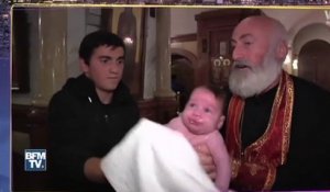 Le zapping du 23/11 : Un baptême qui réveille bébé !