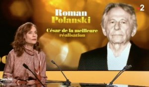 Gênée, Isabelle Huppert évoque les César et la polémique Roman Polanski