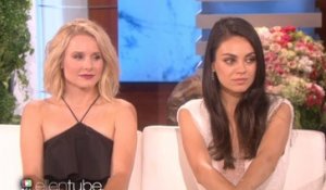 Mila Kunis terriblement gênée par les questions intimes d'Ellen De Generes