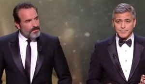 Le discours de George Clooney et Jean Dujardin aux César 2017