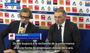XV de France - Galthié : "Des joueurs qui gagnent en expérience, maturité et confiance"