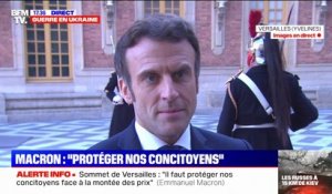Emmanuel Macron: "Notre volonté est de protéger à court terme nos concitoyens et nos entreprises face à la montée des prix"