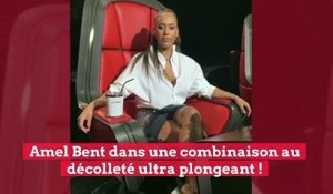 Amel Bent dans une combinaison au décolleté ultra plongeant !