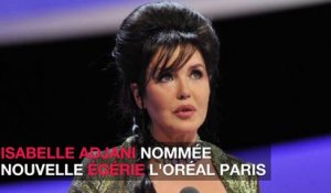 Isabelle Adjani nommée nouvelle égérie L'Oréal Paris
