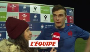 Banos : «Le discours à la mi-temps a fait du bien» - Rugby - Tournoi U20 - Bleus