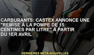 Carburant : Castex annonce '15 cents par litre de remise à la pompe' à partir du 1er avril