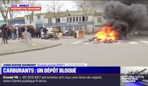Un dépôt de carburant bloqué à Lorient pour protester contre la hausse des prix