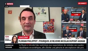 Présidentielle - Florian Philippot révèle dans "Morandini Live" pourquoi il a décidé de rejoindre Nicolas Dupont-Aignan - VIDEO