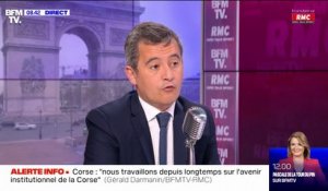 Gérald Darmanin sur les tensions en Corse: "Nous ne cédons pas à la pression de la rue"