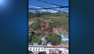 Pérou : une coulée de boue ensevelit 80 maisons dans un village