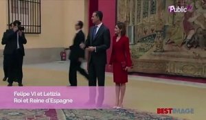 Exclu vidéo : Letizia d’Espagne : Reine divine en rouge aux côtés de Felipe !