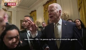Joe Biden, à propos de Vladimir Poutine : «Je pense qu'il est un criminel de guerre»
