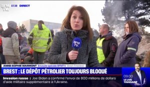 Carburants: le dépôt pétrolier de Brest toujours bloqué, malgré les aides annoncées par Jean Castex