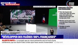 Emmanuel Macron: "Nous transformerons Pôle emploi en France travail pour mettre en commun les compétences de Pôle emploi, des régions, des missions locales. Il y a une trop grande segmentation aujourd'hui"
