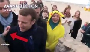 Quotidien : Il est désormais interdit de toucher Emmanuel Macron !