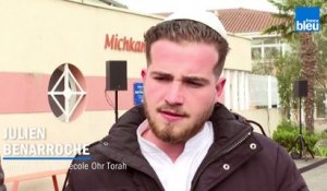 Cérémonie en hommage aux victimes du terroriste Mohammed Merah à l'école juive Ohr Torah de Toulouse