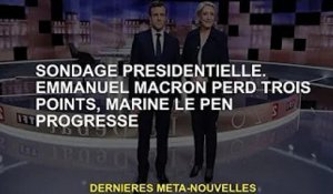 Élection du président. Emmanuel Macron perd trois points de suite, Marine Le Pen avance