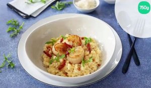 Risotto au chorizo et Saint-Jacques