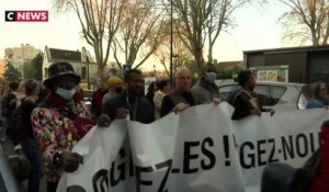 Manifestation des riverains anti-crack à Aubervilliers