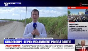 Marine Le Pen prise à partie en Guadeloupe: Emmanuel Macron condamne