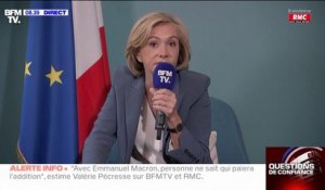 "Quand il plagie mes réformes, c'est du mauvais plagiat": Valérie Pécresse étrille Emmanuel Macron