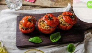 Tomates farcies au quinoa et aux herbes