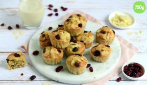 Muffins aux cranberries et amandes