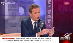 Nicolas Dupont-Aignan: "Je serai très heureux de ne pas être candidat si le pays allait bien et qu'il y avait un bon président"