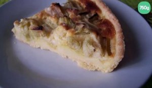 Tarte à la rhubarbe moelleuse