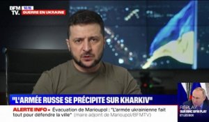 Volodymyr Zelensky: "Les militaires Russes se précipitent sur Kharkiv"
