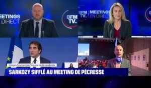 Meeting de Valérie Pécresse: des huées entendues à l'évocation du nom de Nicolas Sarkozy par Éric Ciotti