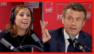 Léa Salamé àbout face à EmmanuelMacron qui a beaucoup de mal à respecter la règle du temps de parole