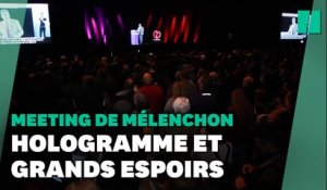 Ces électeurs de Jean-Luc Mélenchon assistent à leur premier meeting (et à leur premier hologramme)
