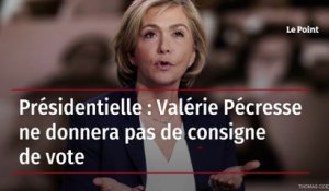 Présidentielle : Valérie Pécresse ne donnera pas de consigne de vote