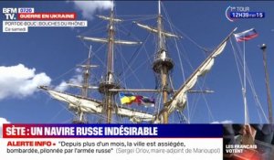 Privé d'Escale à Sète, un navire sous pavillon russe accoste à Port-de-Bouc