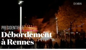 Incidents à Rennes après l'annonce des résultats du premier tour de la présidentielle