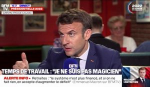 Emmanuel Macron sur la réforme des retraites: "Les régimes spéciaux ne conviennent plus à la réalité du pays"