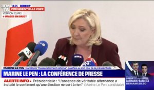 Avec "8 parlementaires sur 925 en France pour le RN" , Marine Le Pen déplore "l'absence de représentativité des élus"