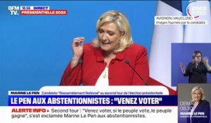 Marine Le Pen en appelle aux "patriotes de droite, de gauche ou d'ailleurs": "Notre seul parti, c'est la France"