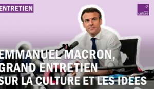 Emmanuel Macron, grand entretien sur la culture et les idées