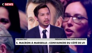 Emmanuel Macron à Marseille: Pour William Thay, «la difficulté est qu’il doit à la fois s’adresser aux électeurs de gauche afin de les convaincre, mais également neutraliser l’électorat de droite pour qu’il ne vote pas en masse pour Marine Le Pen»