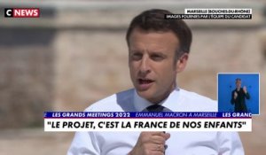 Emmanuel Macron : «c’est un projet pour l’égalité des chances, par l’école, par la culture, par le sport»
