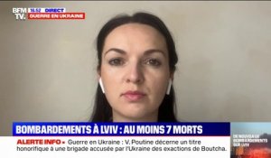 "Les Russes ne combattent pas contre l'armée ukrainienne, mais contre les civils ukrainiens", regrette une députée ukrainienne