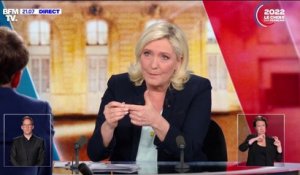 Marine Le Pen: "Je veux proposer de baisser de manière pérenne la TVA sur l'énergie"
