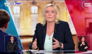 Démantèlement des éoliennes: Marine Le Pen veut "demander leur avis aux gens"