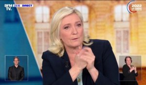 Marine Le Pen: "Je veux que l'on stoppe les aménagements de peine pour toutes les peines de plus de 6 mois fermes quand il s'agit d'intégrité physique"