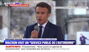Emmanuel Macron: "Il faut continuer à réaménager nos ruralités par la présence scolaire"