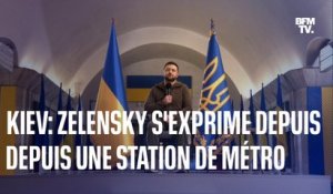Guerre en Ukraine : la conférence de presse historique de Volodymyr Zelensky depuis le métro de Kiev